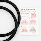 Furoshiki bag handles - Black
