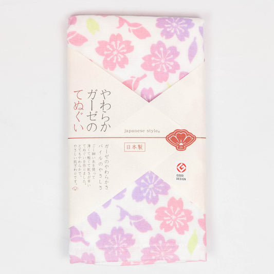 Premium Gauze Tenugui Towel - Sakura3
