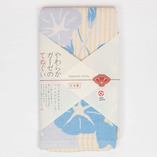 Premium Gauze Tenugui Towel - Morning glory