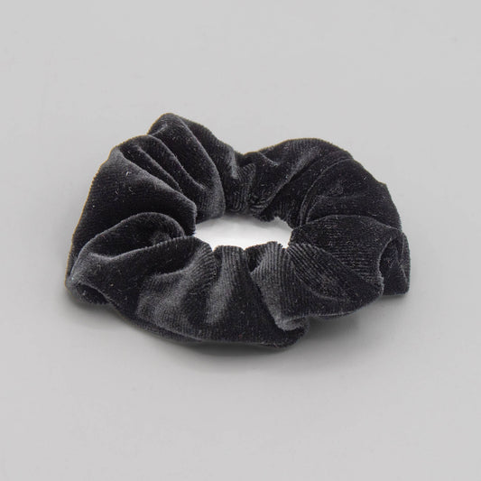 Velvet  Hair Scrunchies - Black