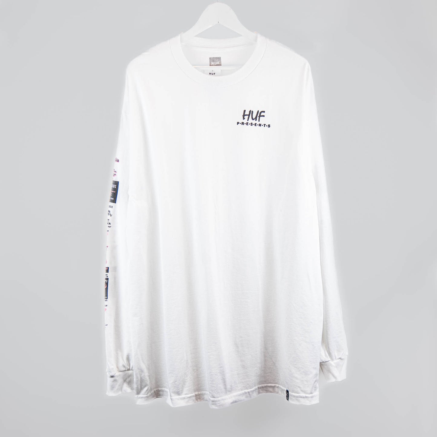 HUF - Pitstop L/S Tee - White
