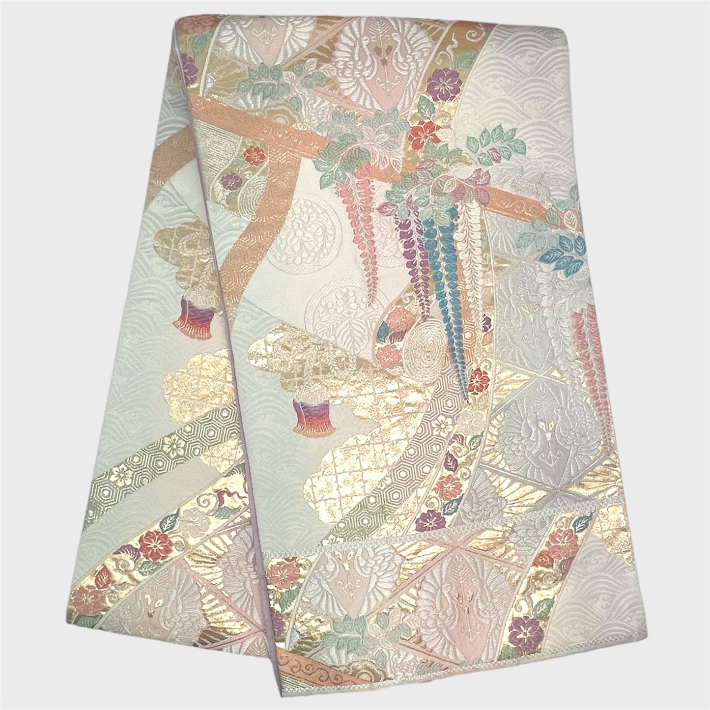 Vintage Japanese Kimono Belt Obi Table Runner (One of a kind)