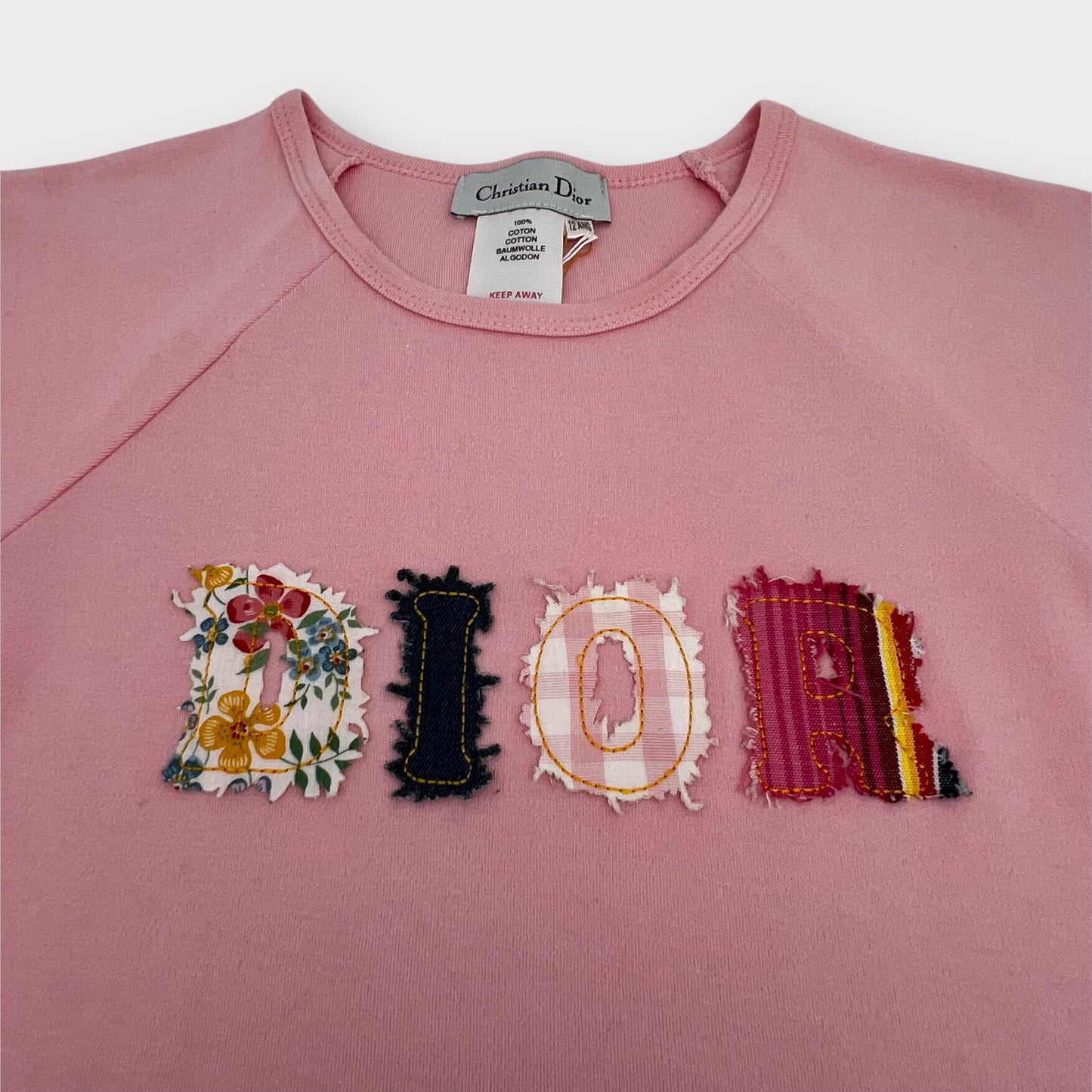 Vintage Patchwork Pink T-shirt