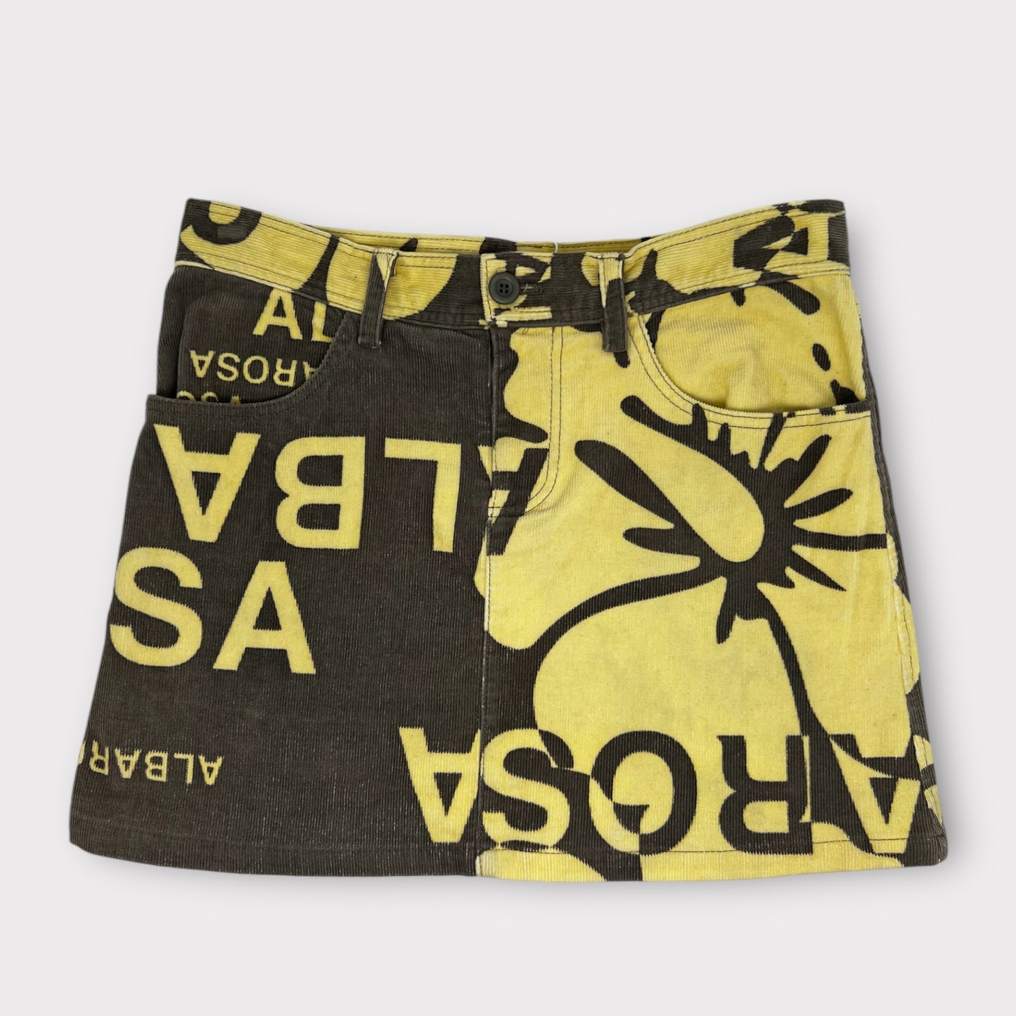 Vintage Black x Yellow Skirt