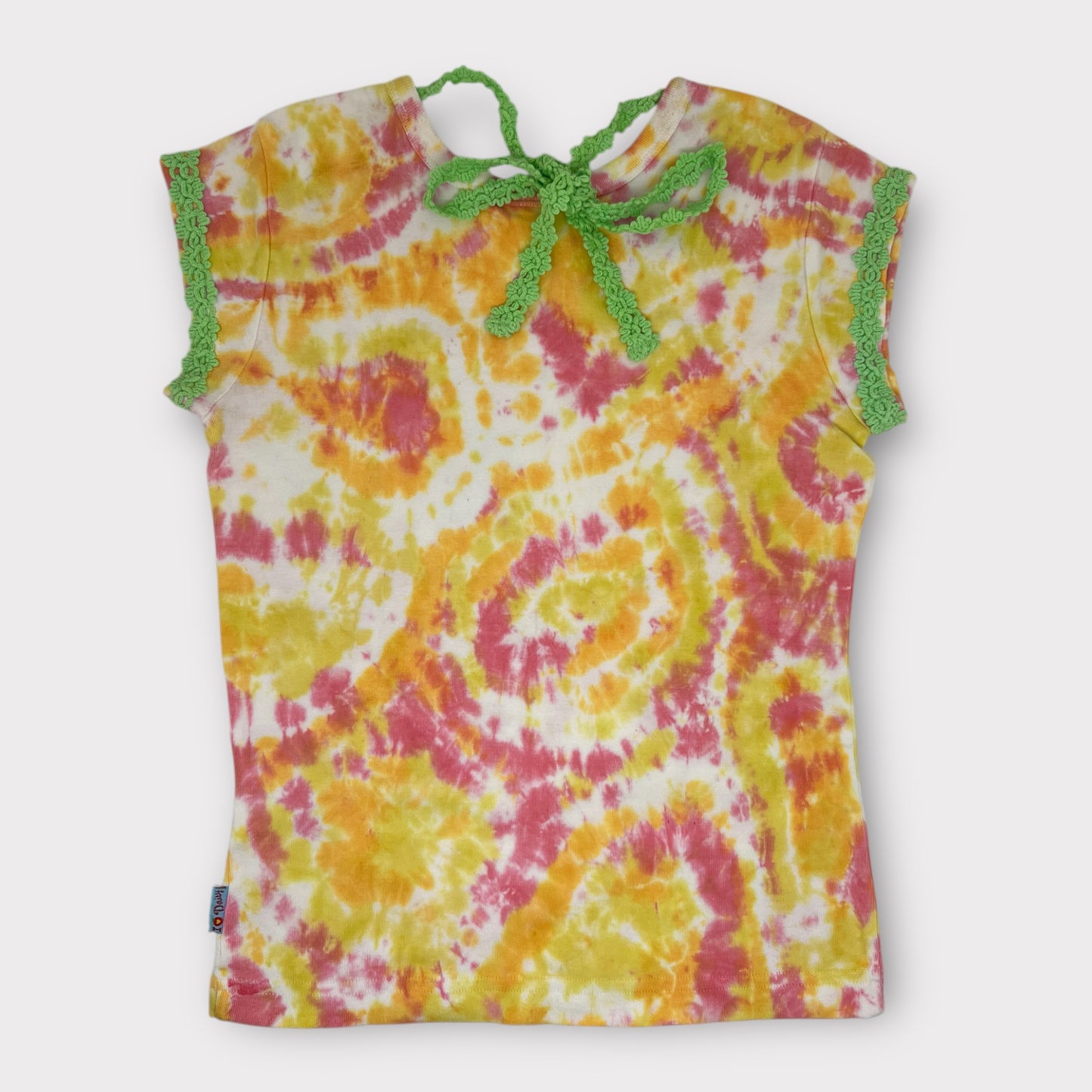 Vintage Pink x Orange Tie-dye T-shirt