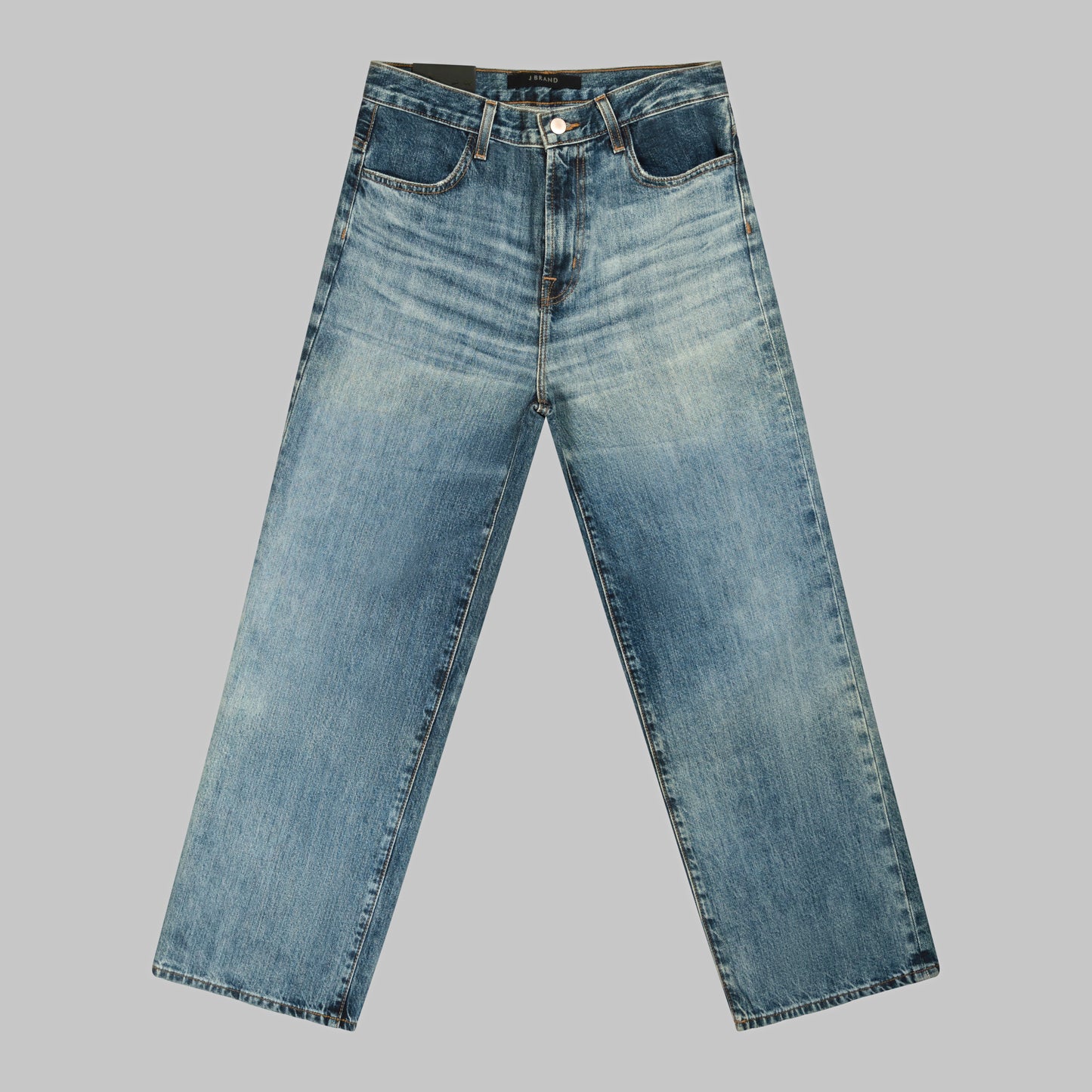 J Brand -  Dialogue Joan Cropped Wide-leg High-rise Jeans - Dialogue