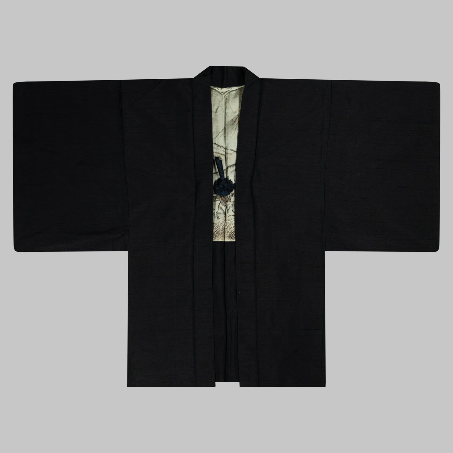 Vintage Haori - Men's Kimono Jacket - Ōshima-tsumugi