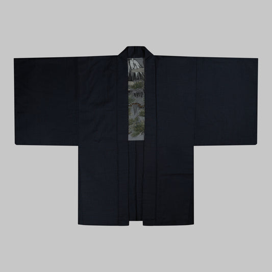 vintage Haori - Men's Kimono Jacket - Ōshima-tsumugi