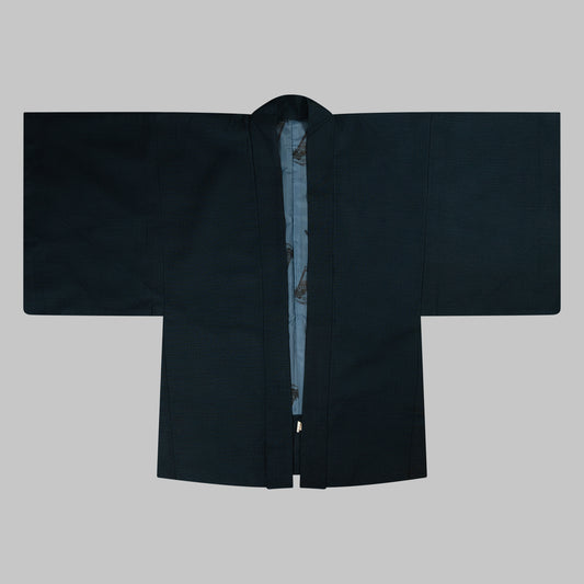 Vintage Haori - Men's Kimono Jacket - Ōshima-tsumugi