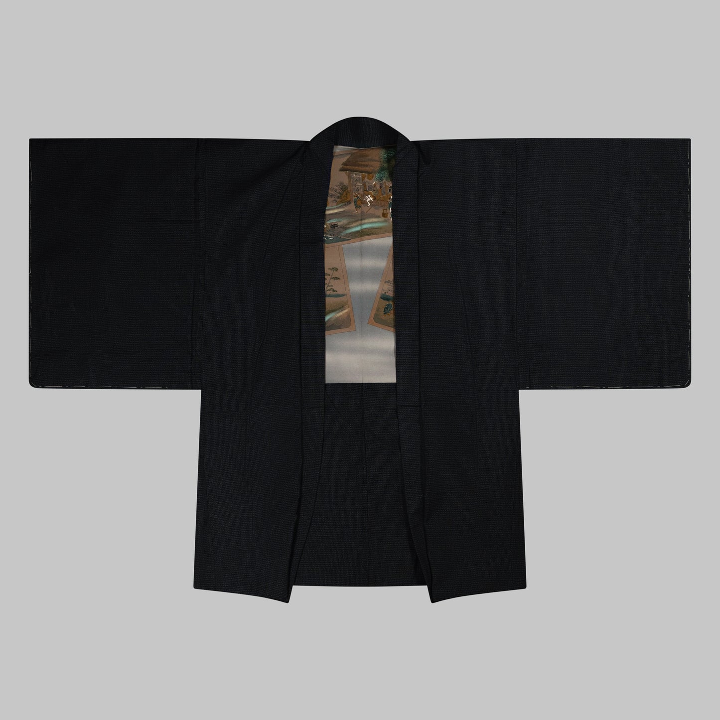 vintage Haori - Men's Kimono Jacket - Ōshima-tsumugi