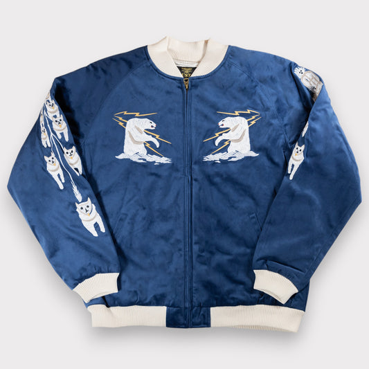 Houston - Velveteen Sukajan Jacket - Alaska - Navy