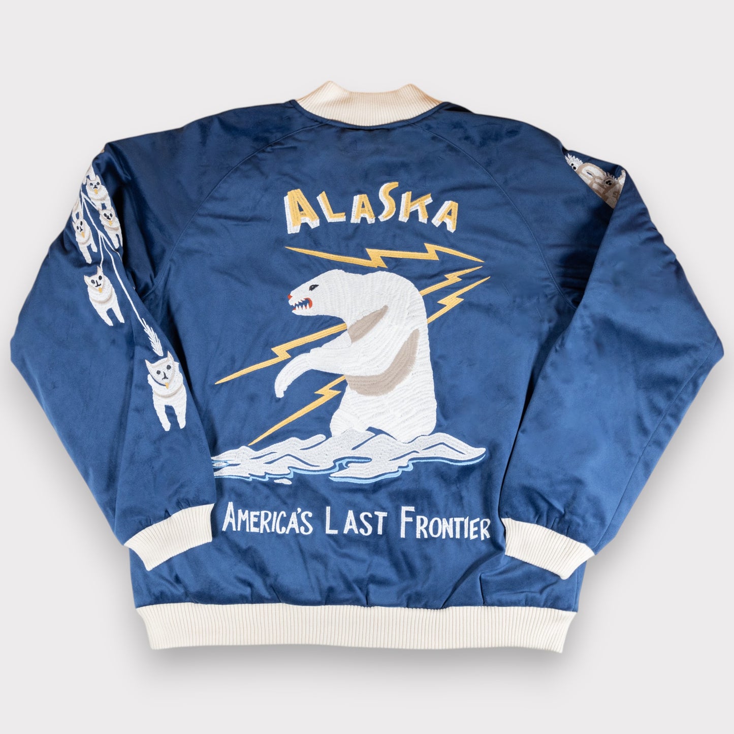 Houston - Velveteen Sukajan Jacket - Alaska - Navy