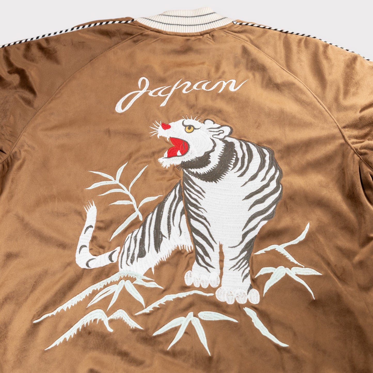 Houston - Velveteen Sukajan Jacket - Tiger - Brown