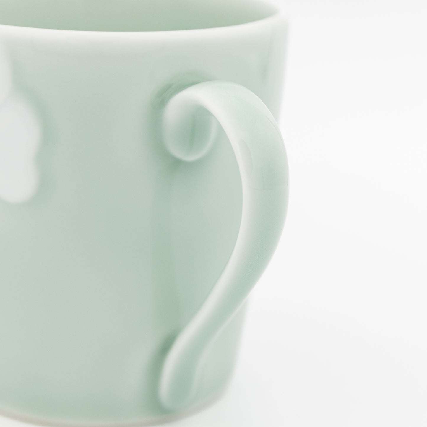 Kosengama - Celadon Mug Cup - Camellia