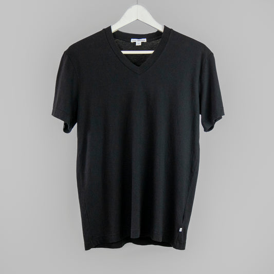 James Perse - Short Sleeve V Neck - Black