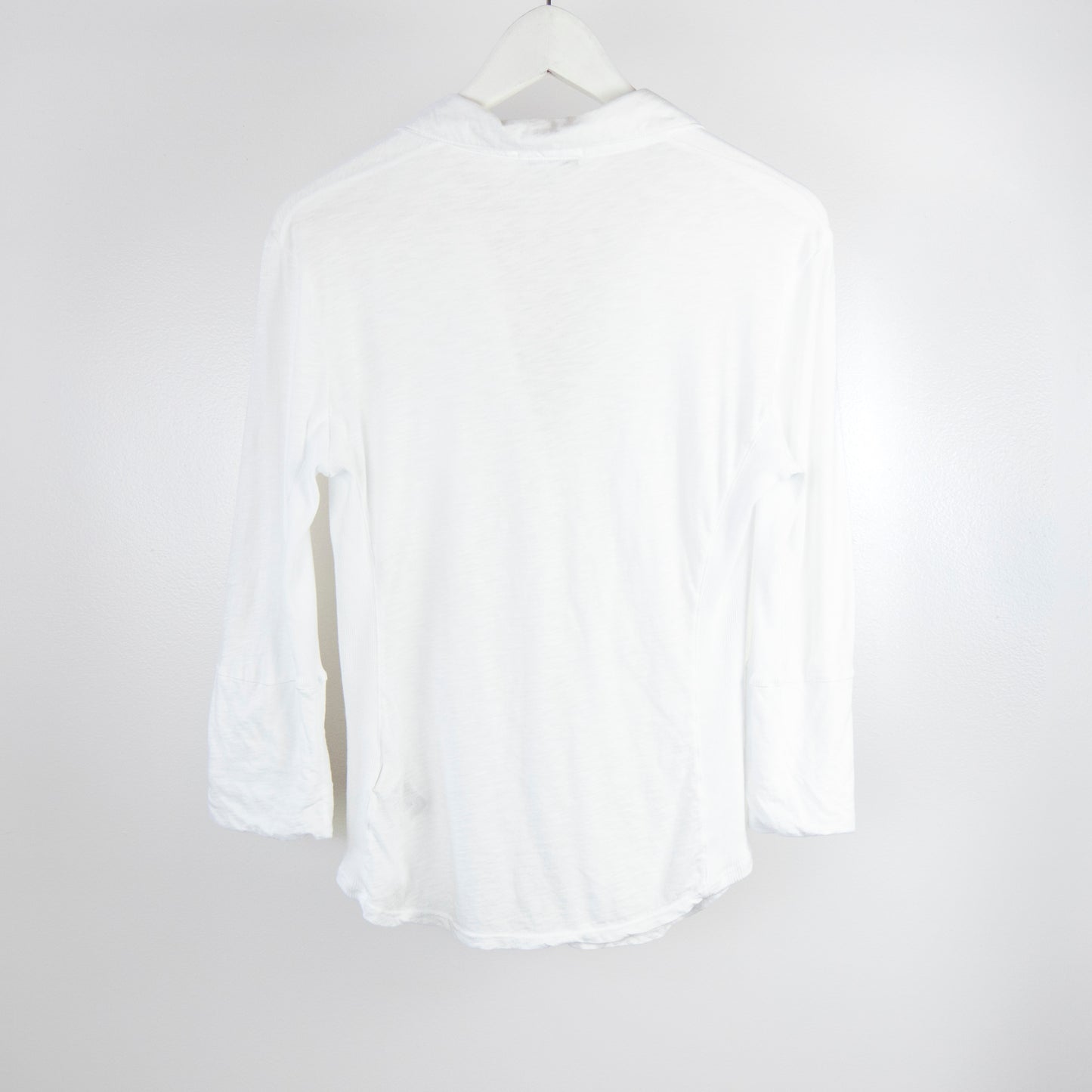 James Perse - Sheer Slub Side Panel Shirt - White