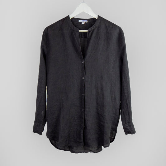 James Perse - Lightweight Linen Shirt - Black