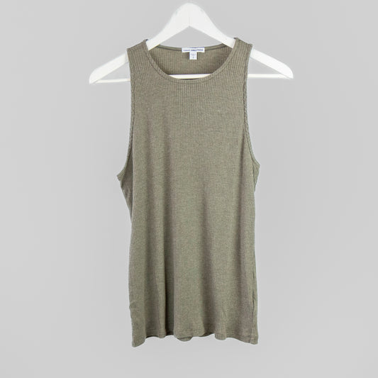 James Perse - Clean Cut Away Ribbed Tank - Platoon