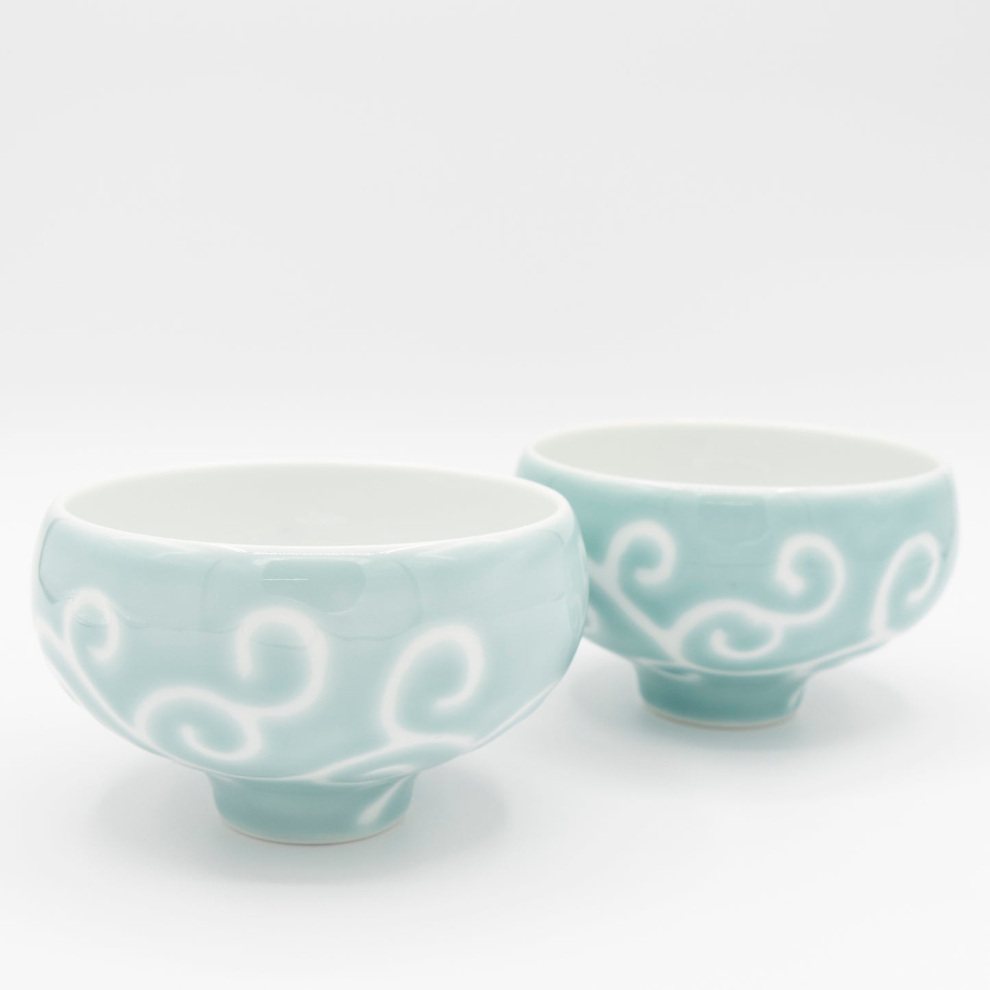 Seizan Kakewake Rice Bowl - Blue | Imari Nabeshima Ware