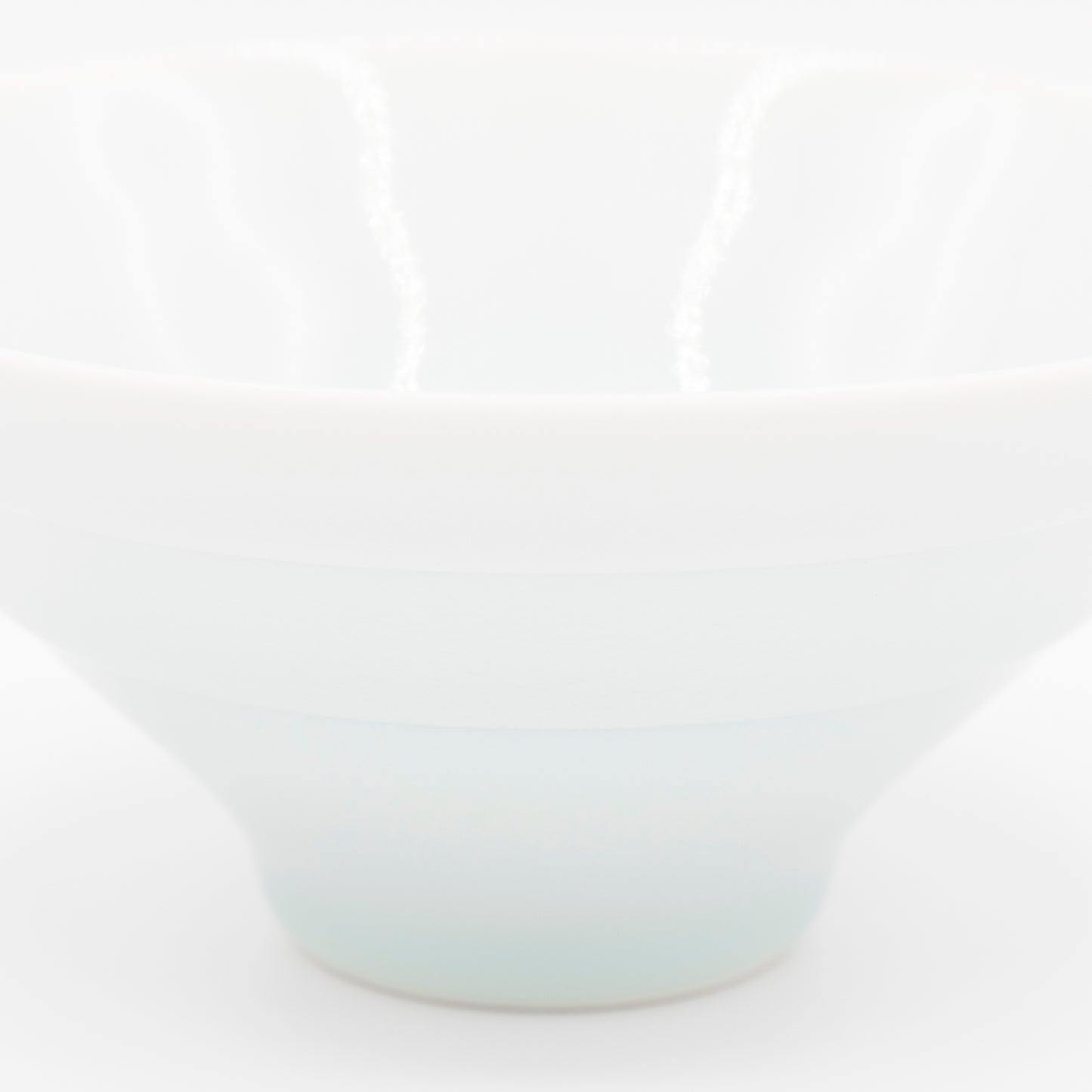 Kosengama - Celadon Rice Bowl - White & Blue