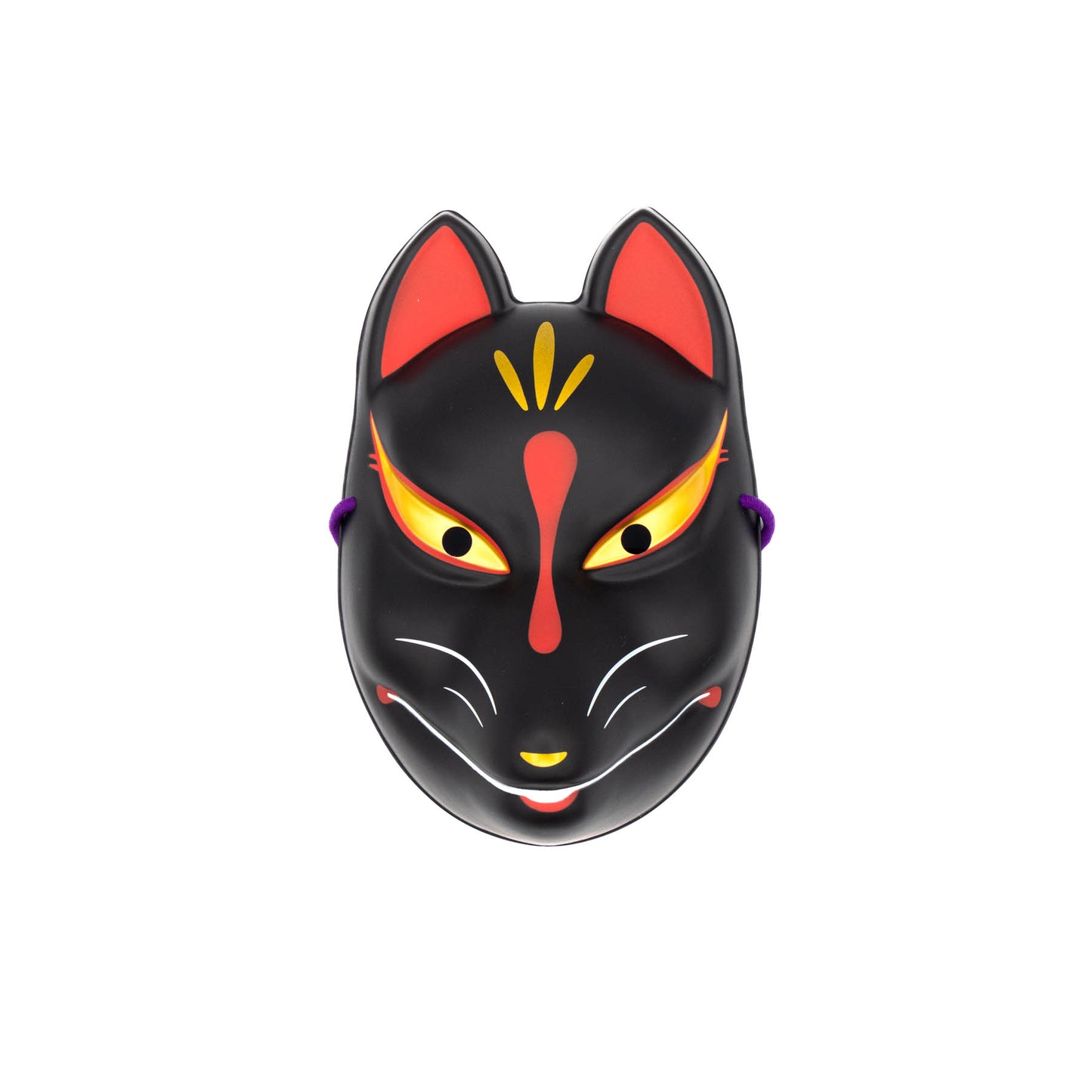 Japanese Fox Mask - Red and Black