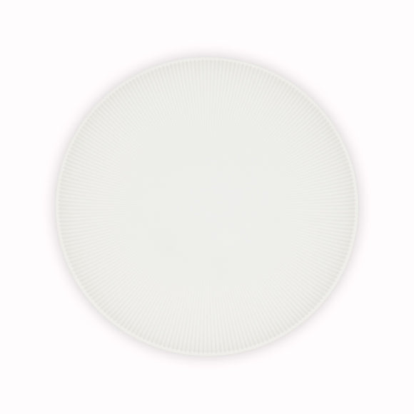 Koransha Plate Pinstripe White