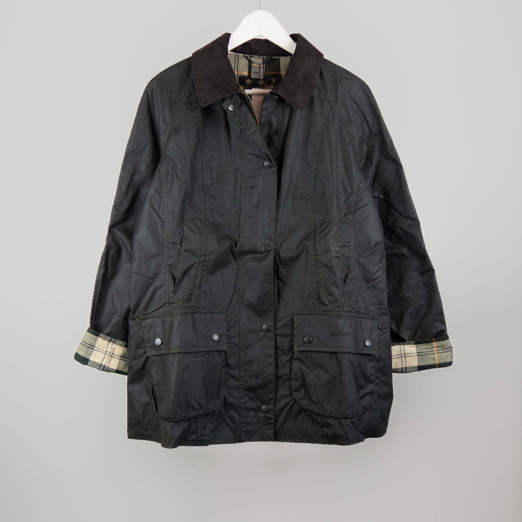 Barbour Beadnell Wax Jacket Sage – Lune Noir1