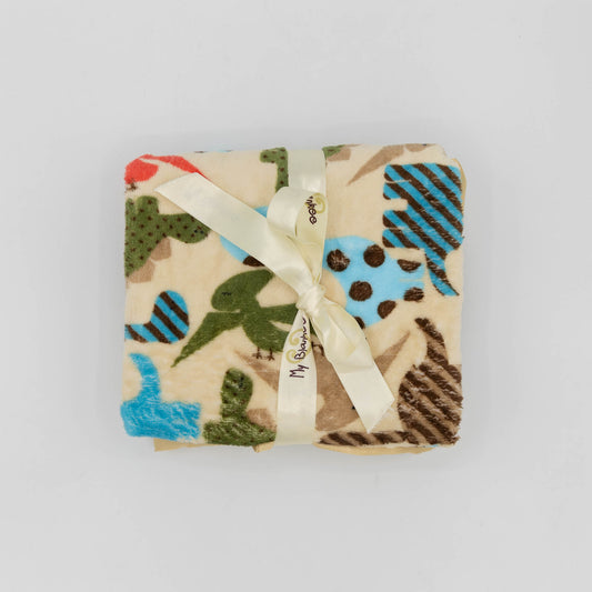 My Blankee - Lovey Security Blanket Minky Dots Satin Trim