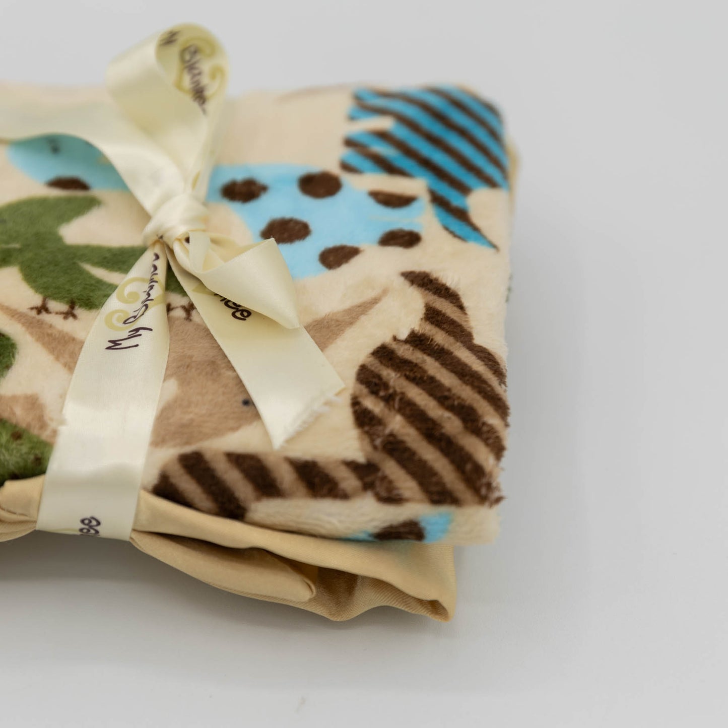 My Blankee - Lovey Security Blanket Minky Dots Satin Trim