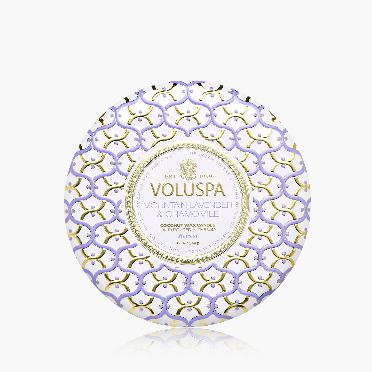 Voluspa - 3 Wick Candle - Mountain Lavender & Chamomile