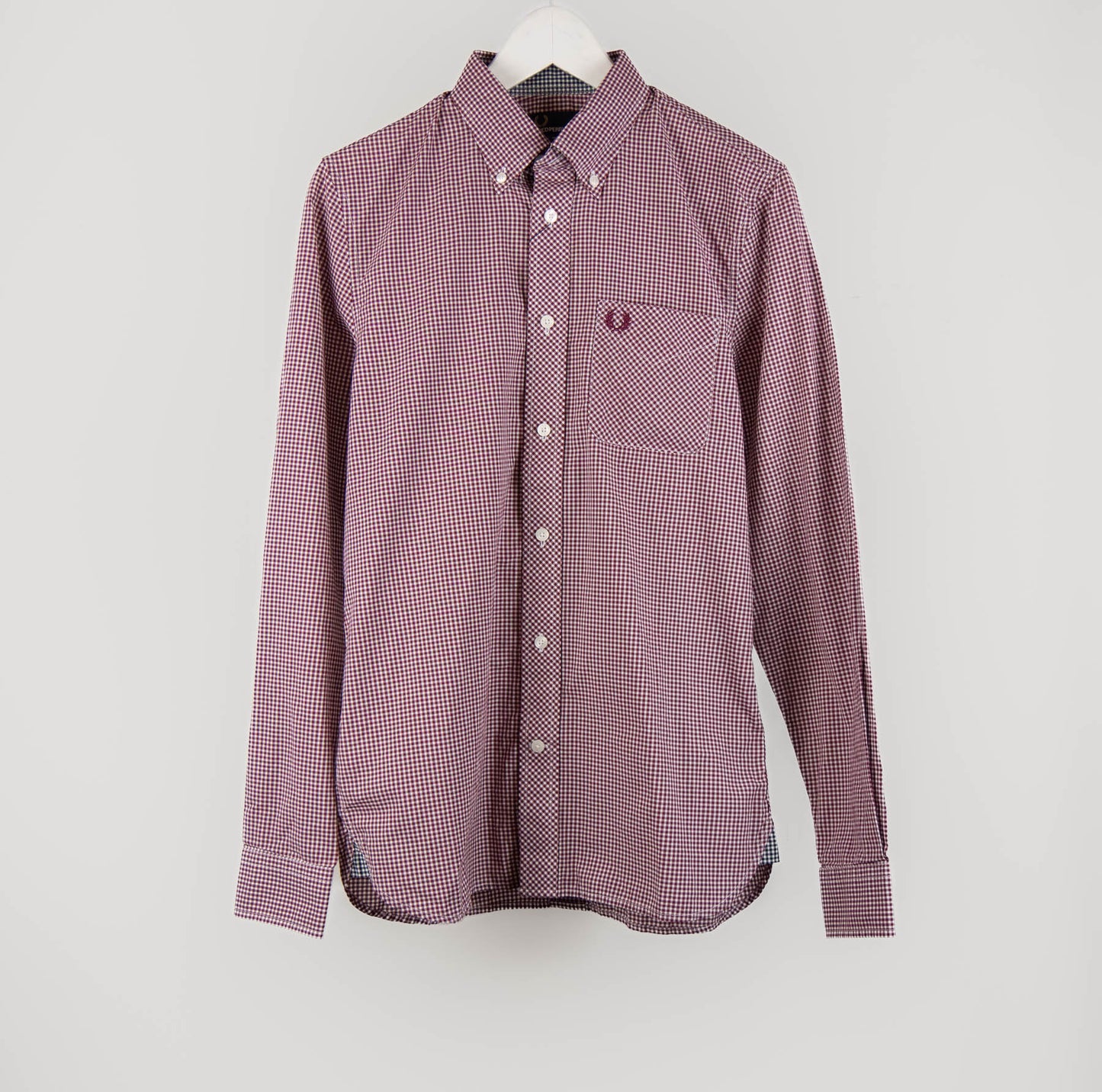 Fred Perry - Classic Gingham L/S Shirt - Mahogany