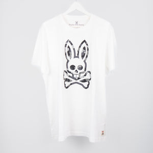 Psycho Bunny Mens Howgate Draphic Tee White
