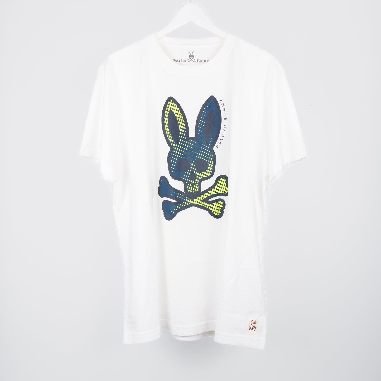 Psycho Bunny Mens Dention graphic Tee White