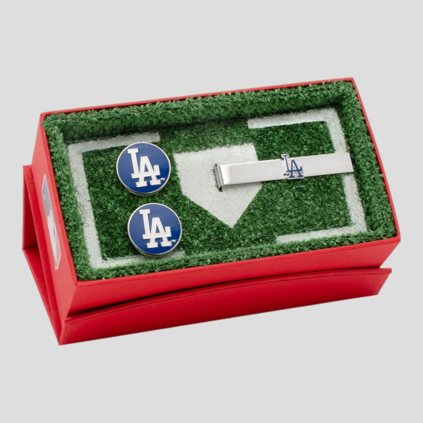 MLB LA Dodgers Cufflinks and Tie Bar Gift Set
