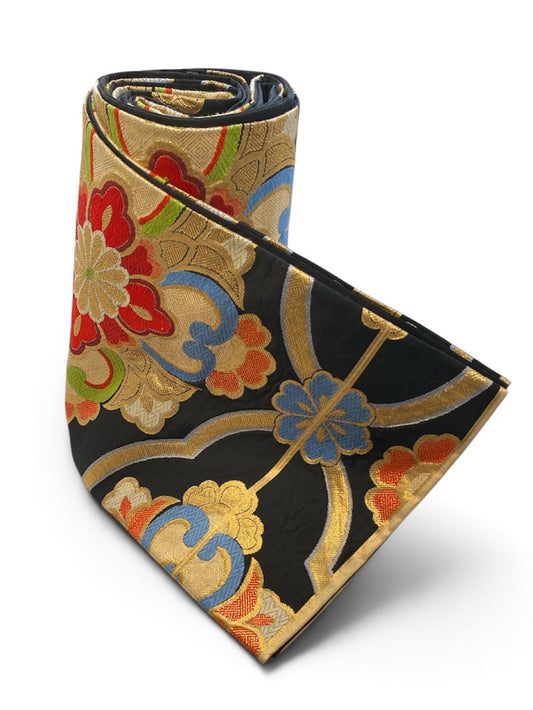 Vintage Japanese Kimono Belt Obi Table Runner (One of a kind)