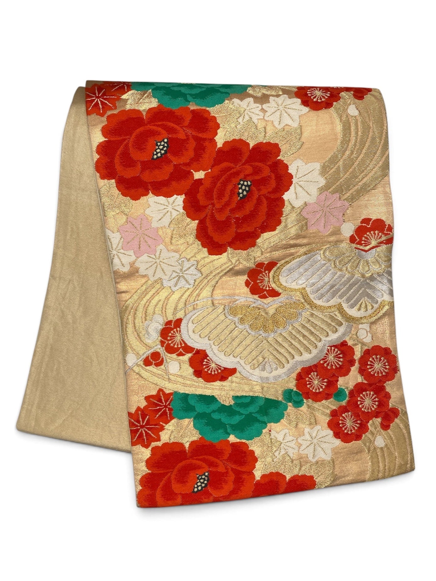 Vintage Japanese Kimono Belt Obi Table Runner (One of a kind)
