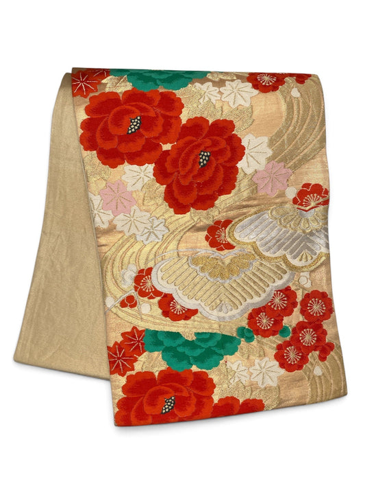 Vintage Japanese Kimono Belt Obi Table Runner (One of a kind)