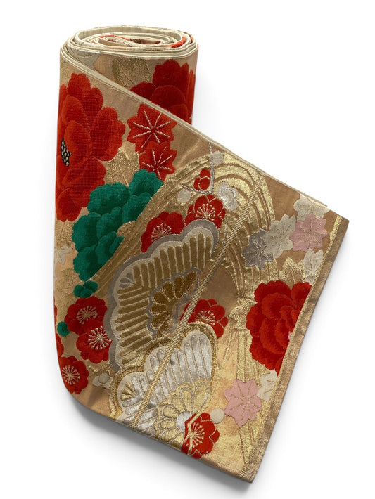 Vintage Japanese Kimono Belt Obi Table Runner (One of a kind)