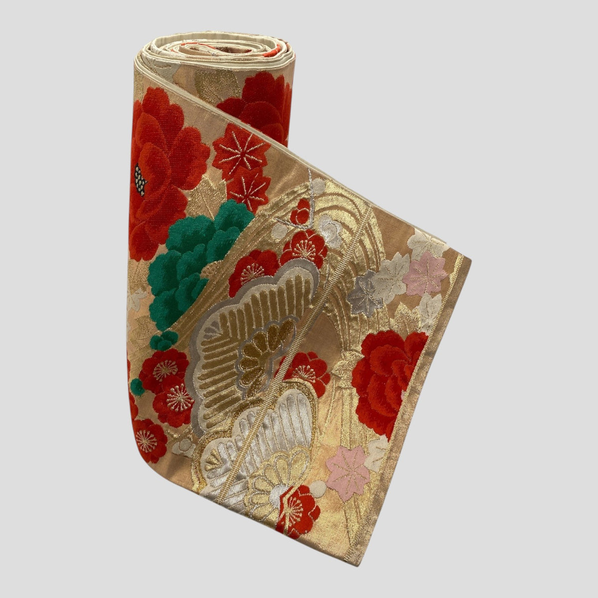 Vintage Japanese Kimono Belt Obi Table Runner (One of a kind)