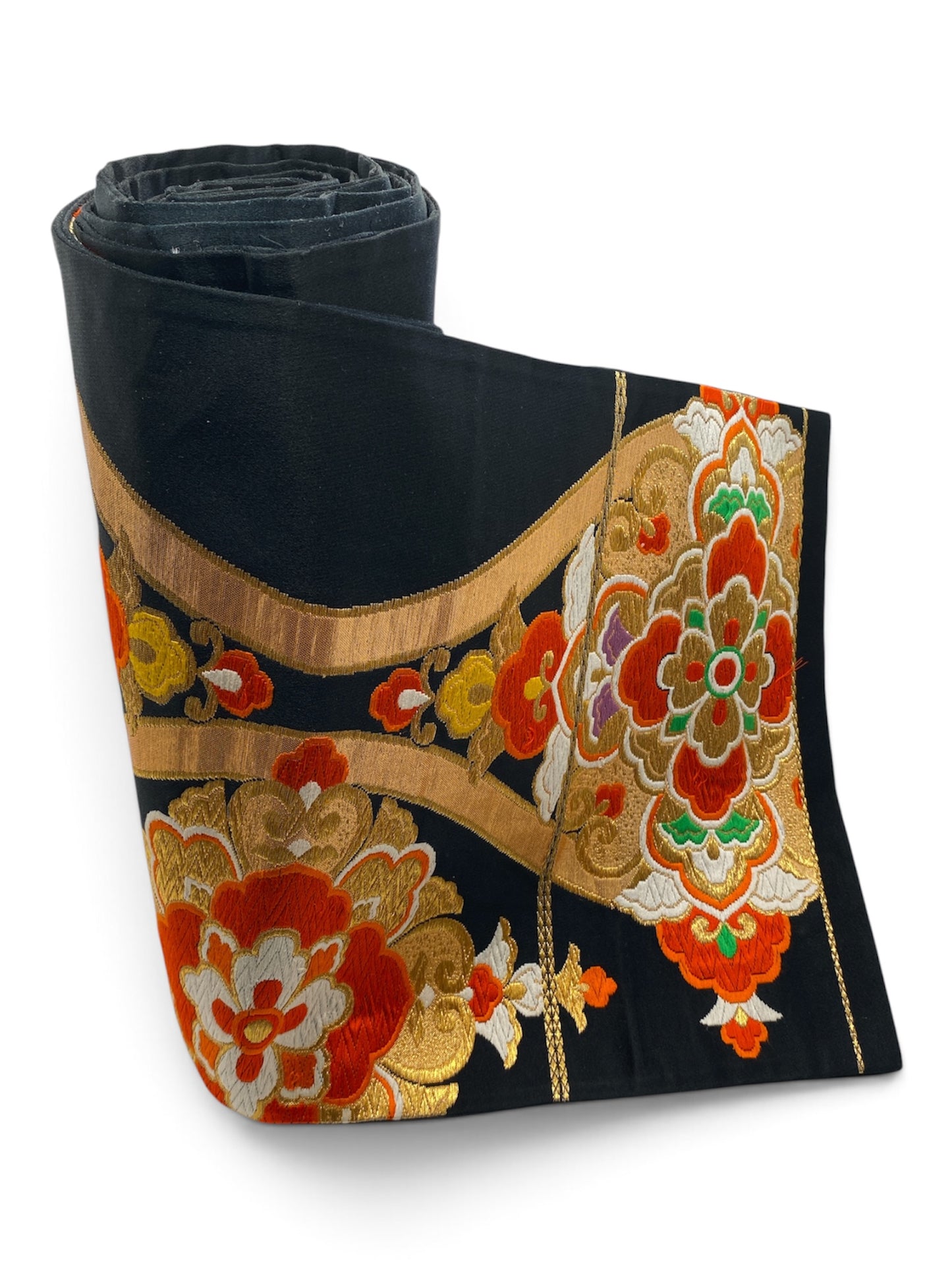 Vintage Japanese Kimono Belt Obi Table Runner (One of a kind)