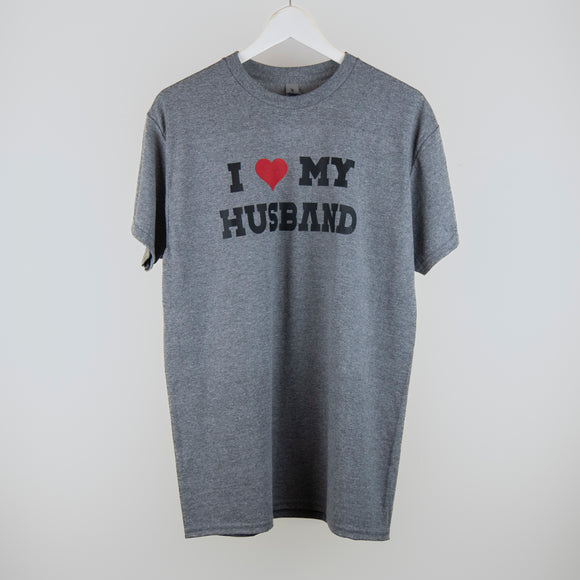 SSR Custom Print - I Love My Husband - Heather Gray