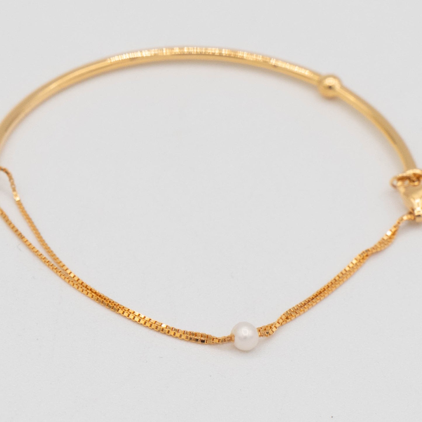 Stellar Hollywood - Pearl Pole Bracelet - Gold