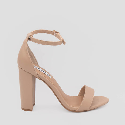 Steve Madden - Carrson Block Heels - Blush Leather