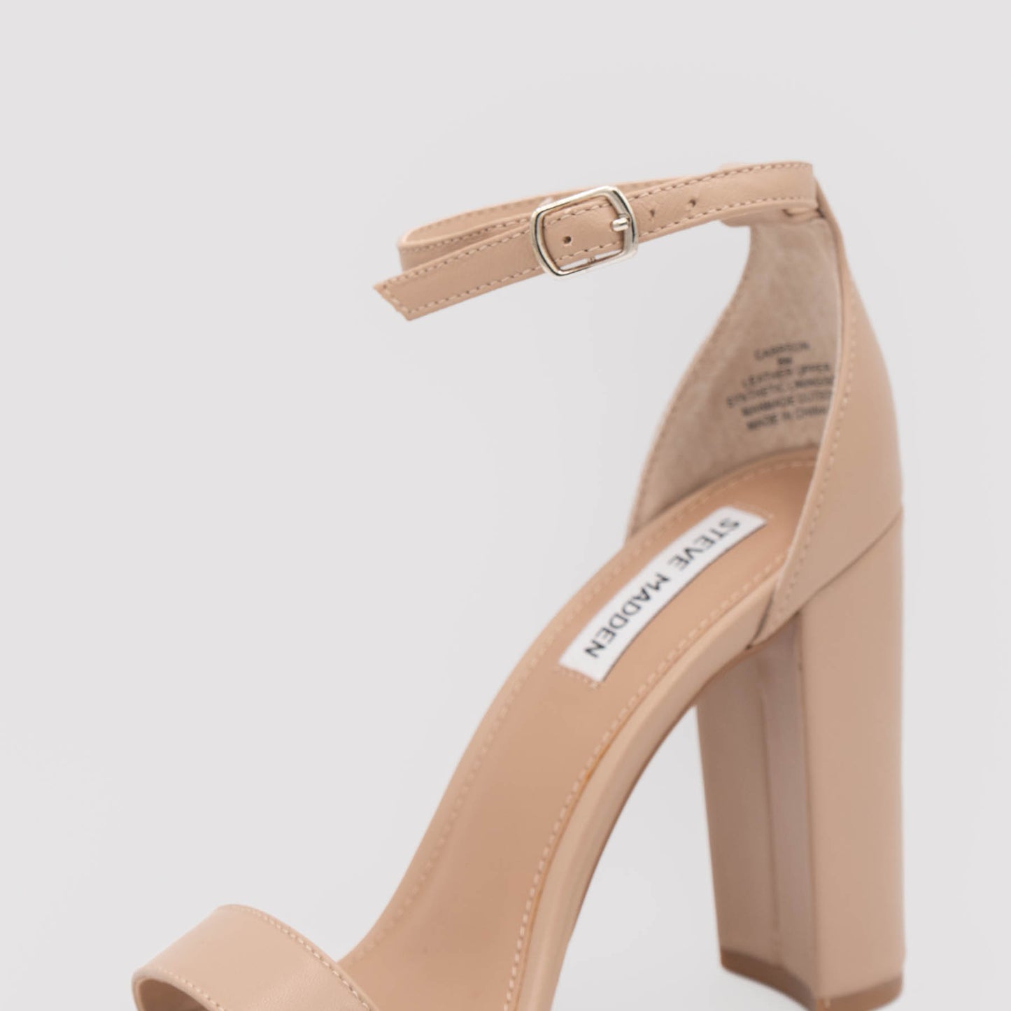 Steve Madden - Carrson Block Heels - Blush Leather