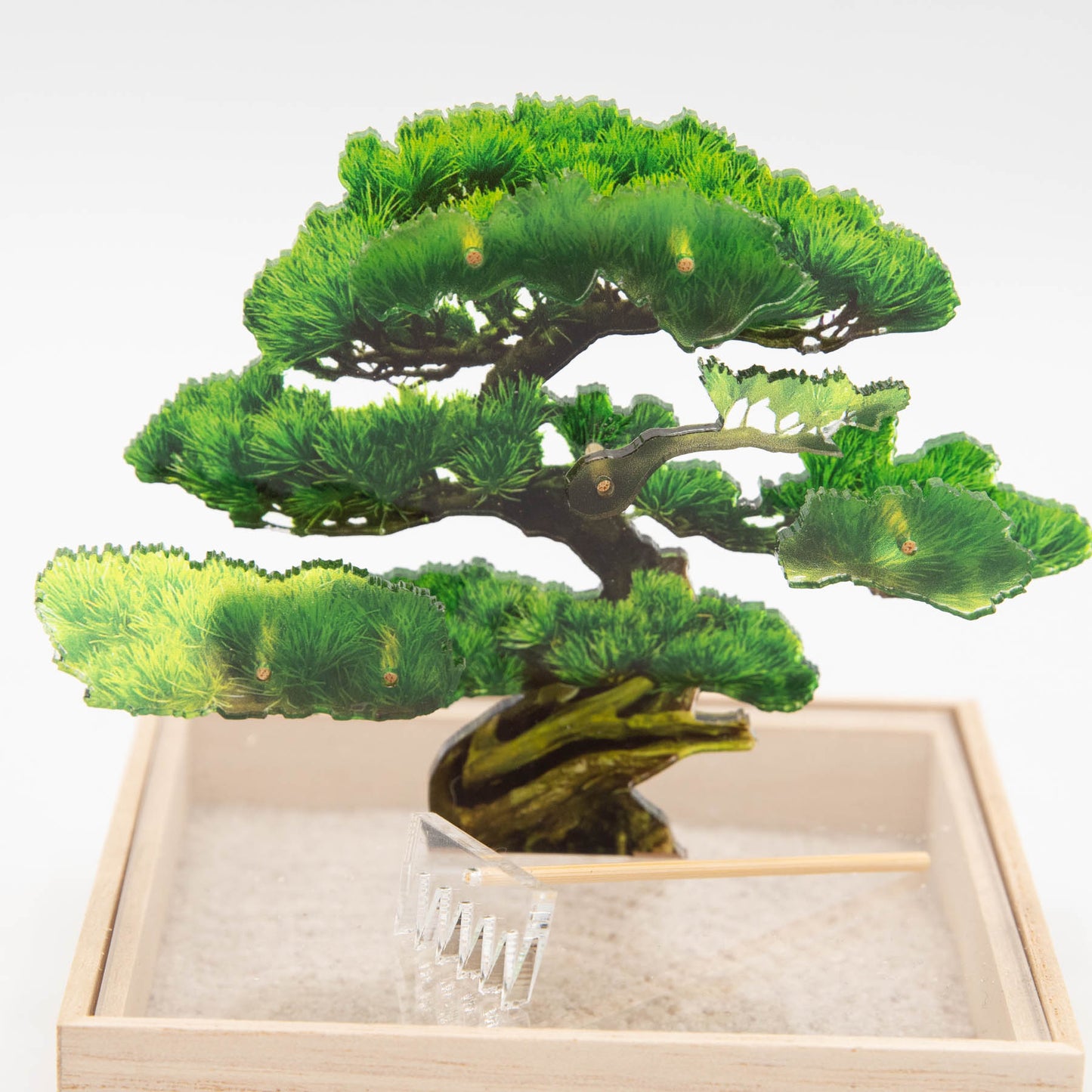 Toumei - Mini  Bonsai ornaments - Pine  tree