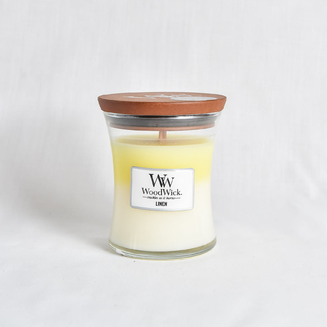 Wood Wick - Medium Cracking Candle - Linen