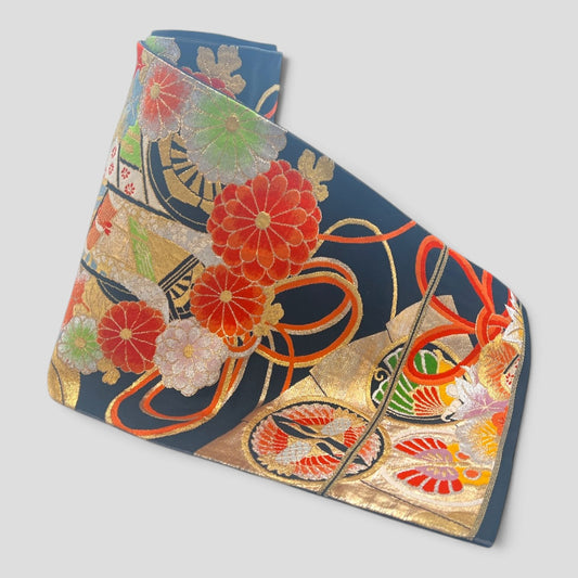 Vintage Japanese Kimono Belt Obi Table Runner (One of a kind)
