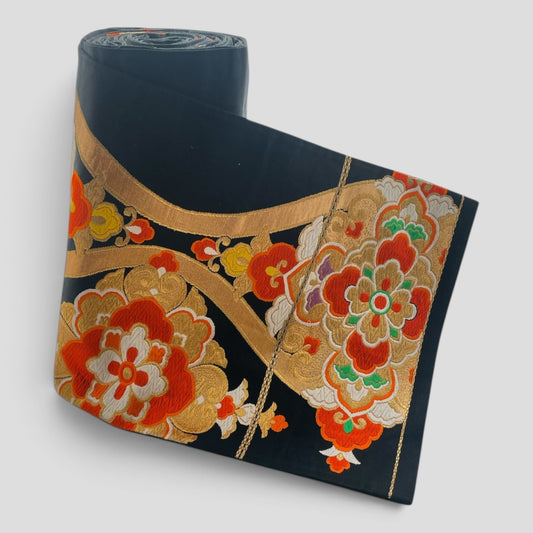 Vintage Japanese Kimono Belt Obi Table Runner (One of a kind)