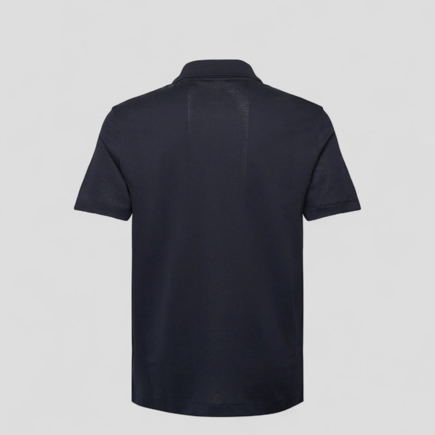 Hugo Boss - Johnny-collar polo shirt in mixed-structure cotton