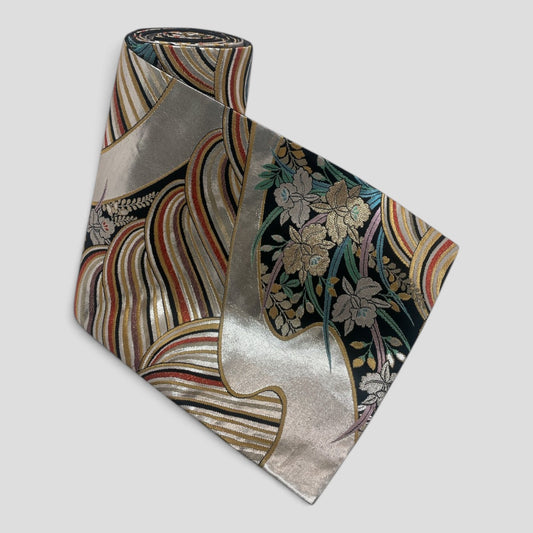 Vintage Japanese Kimono Belt Obi Table Runner (One of a kind)